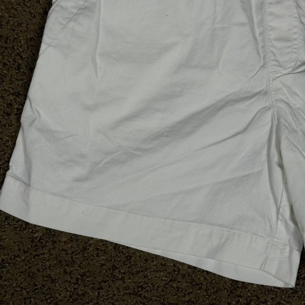 Polo Ralph Lauren Mens White Elastic Waist Twill Shorts‎